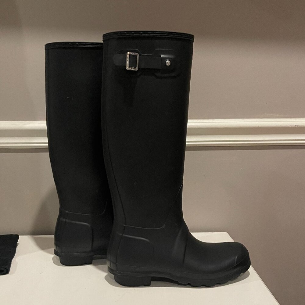 Hunter Original Tall Rain Boots - Black - Picture 6 of 8